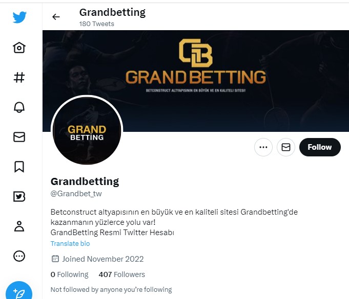 Grandbetting Twitter